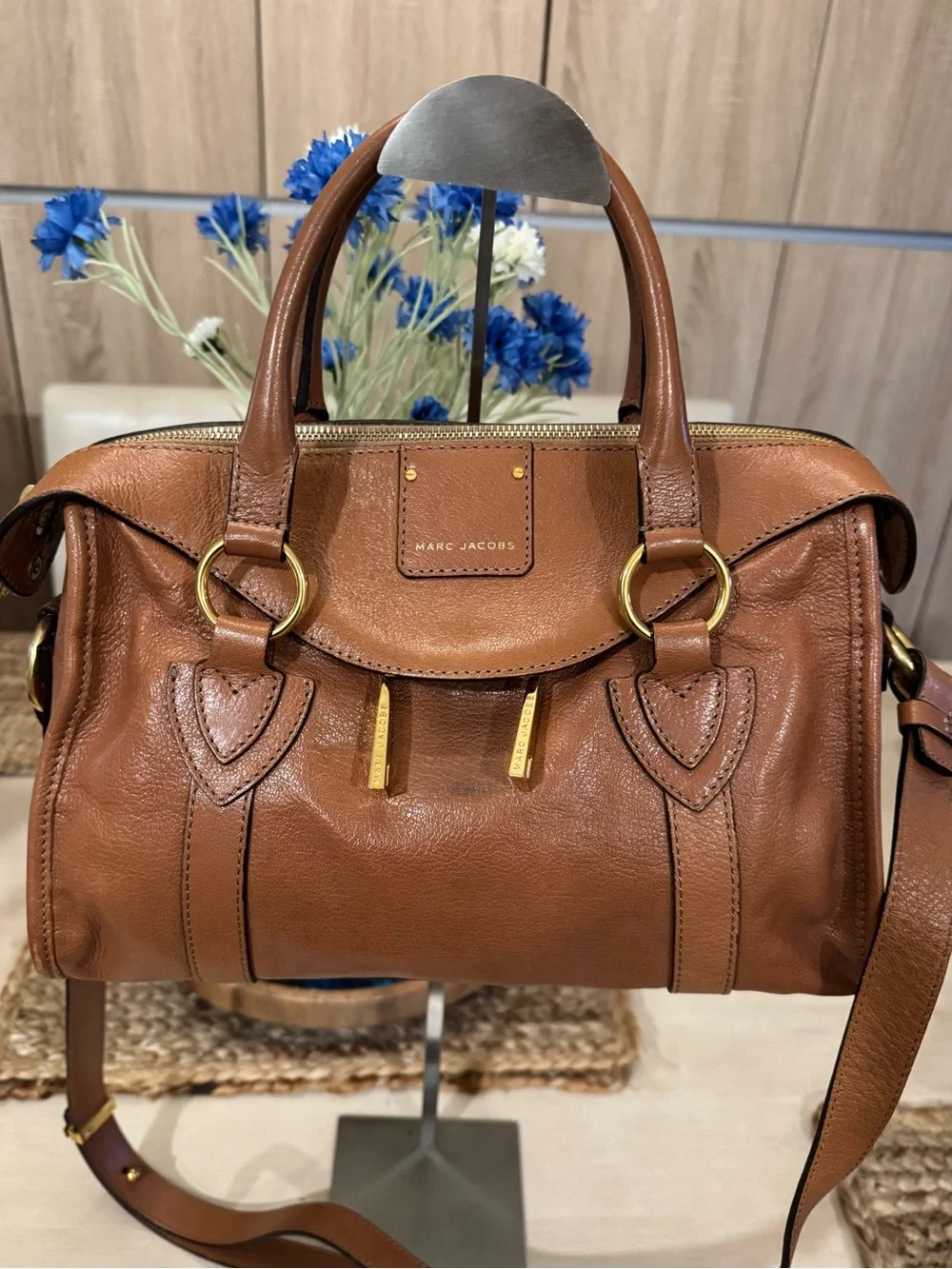 AUTHENTIC Marc Jacobs LUXURY LINE GOATSKIN LEATHER Satchel Tote Bag - was $1250! - Picture 2 of 13